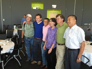From left: Peter Ash, Alexandre Meire, Dr. Norman Arancon, Rhonda Sherman, Tom Herlihy, Dr. Sun Zhenjun